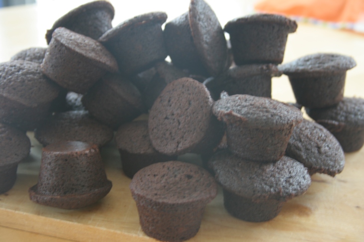 Brownies in cupcake shape